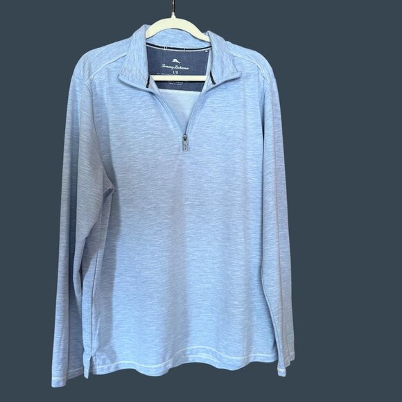 Tommy Bahama Other - Tommy Bahama Men’s Blue Long Sleeve 1/4 Zip Pullover Size L  Coastal Resort